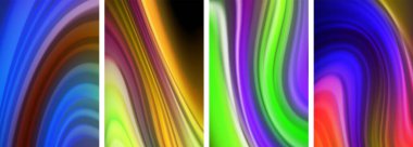 Duvar kağıdı, kartvizit, kapak, poster, afiş, broşür, başlık, web sitesi için sıvı renk dalgaları posteri