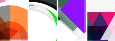 Çemberler, çizgiler ve üçgenlerle en düşük geometrik arkaplan