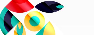 Çember ve taç yaprakları. Duvar kağıdı, Sancak, Arkaplan, Kart, Kitap İllüstrasyonu, İniş Sayfası için Geometrik güzel soyut şablon