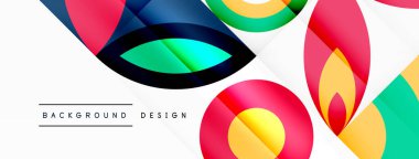 Çember ve taç yaprakları. Duvar kağıdı, Sancak, Arkaplan, Kart, Kitap İllüstrasyonu, İniş Sayfası için Geometrik güzel soyut şablon