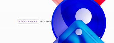 Soyut arkaplan tasarımı titizlikle hazırlanmış vektör bileşiminde parlak cam geometrik şekiller sergiliyor.