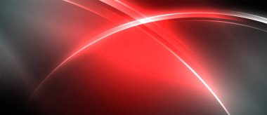 Neon parlayan daire ışınları, karanlıkta ışık saçan yuvarlak çizgiler, gezegen tarzı neon dalga çizgileri. Duvar kağıdı, afiş, arkaplan için enerji yüklü elektrik konsept tasarımı