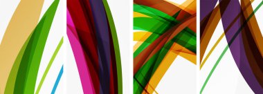 Duvar kağıdı, kartvizit, kapak, poster, afiş, broşür, başlık, web sitesi için soyut renkli dalga posterleri