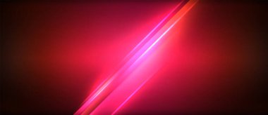 Neon parlayan daire ışınları, karanlıkta ışık saçan yuvarlak çizgiler, gezegen tarzı neon dalga çizgileri. Duvar kağıdı, afiş, arkaplan için enerji yüklü elektrik konsept tasarımı