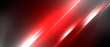 Neon dinamik köşegen ışık ışınları arka planı. Duvar kağıdı, bayrak, sunum, arkaplan için tekno dijital geometrik konsept tasarımı