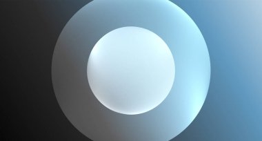 Metnin ya da ürün sunumu için neon cam daire telif alanı geometrik arkaplan. Duvar kağıdı, bayrak, arkaplan, kart, kitap illüstrasyonu için vektör illüstrasyonu, iniş sayfası