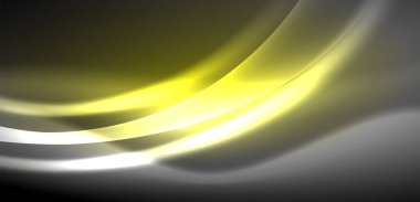 Neon ışıklı dalgalar arka planda dalgalanıyor, ışıltı ve hareketin büyüleyici dansı. Dinamik zemin, enerjinin ve modern estetiğin özünü yakalar