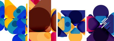 Duvar kağıdı, kartvizit, kapak, poster, afiş, broşür, başlık, web sitesi için geometrik ögeler