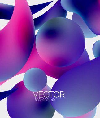 Vektör soyut parlayan şekiller arkaplan