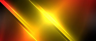 Neon dinamik köşegen ışık ışınları arka planı. Duvar kağıdı, bayrak, sunum, arkaplan için tekno dijital geometrik konsept tasarımı