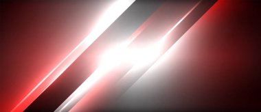 Neon dinamik köşegen ışık ışınları arka planı. Duvar kağıdı, bayrak, sunum, arkaplan için tekno dijital geometrik konsept tasarımı