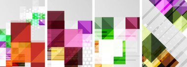 Kare soyut poster seti. Duvar Kağıdı, Sancak, Arkaplan, Kart, Kitap İllüstrasyonu, İniş Sayfası