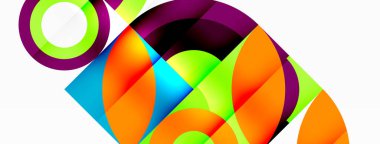 Çember ve taç yaprakları. Duvar kağıdı, Sancak, Arkaplan, Kart, Kitap İllüstrasyonu, İniş Sayfası için Geometrik güzel soyut şablon