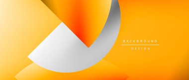 Posterler, kapaklar, afişler, broşürler, web siteleri için parlak renk çemberi ve yuvarlak element minimal geometrik soyut arkaplan