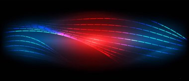Karışım efektli neon dalga çizgileri. Duvar Kağıdı, Sancak, Arkaplan, Kart, Kitap İllüstrasyonu, İniş Sayfası