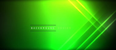 Neon parlayan daire ışınları, karanlıkta ışık saçan yuvarlak çizgiler, gezegen tarzı neon dalga çizgileri. Duvar kağıdı, afiş, arkaplan için enerji yüklü elektrik konsept tasarımı