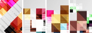 Kare soyut poster seti. Duvar Kağıdı, Sancak, Arkaplan, Kart, Kitap İllüstrasyonu, İniş Sayfası