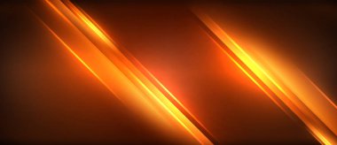 Neon parlayan daire ışınları, karanlıkta ışık saçan yuvarlak çizgiler, gezegen tarzı neon dalga çizgileri. Duvar kağıdı, afiş, arkaplan için enerji yüklü elektrik konsept tasarımı