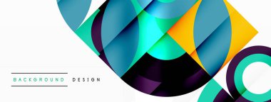 Çember ve taç yaprakları. Duvar kağıdı, Sancak, Arkaplan, Kart, Kitap İllüstrasyonu, İniş Sayfası için Geometrik güzel soyut şablon