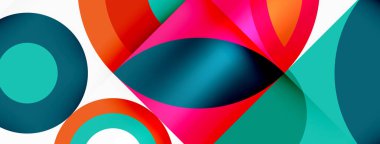 Çember ve taç yaprakları. Duvar kağıdı, Sancak, Arkaplan, Kart, Kitap İllüstrasyonu, İniş Sayfası için Geometrik güzel soyut şablon