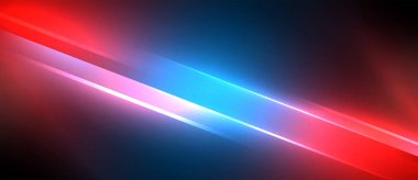 Neon dinamik köşegen ışık ışınları arka planı. Duvar kağıdı, bayrak, sunum, arkaplan için tekno dijital geometrik konsept tasarımı