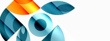 Çember ve taç yaprakları. Duvar kağıdı, Sancak, Arkaplan, Kart, Kitap İllüstrasyonu, İniş Sayfası için Geometrik güzel soyut şablon