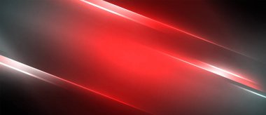 Neon dinamik köşegen ışık ışınları arka planı. Duvar kağıdı, bayrak, sunum, arkaplan için tekno dijital geometrik konsept tasarımı