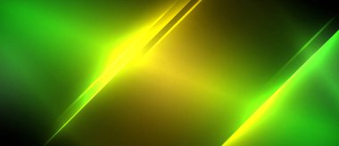 Neon dinamik köşegen ışık ışınları arka planı. Duvar kağıdı, bayrak, sunum, arkaplan için tekno dijital geometrik konsept tasarımı