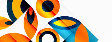 Çember ve taç yaprakları. Duvar kağıdı, Sancak, Arkaplan, Kart, Kitap İllüstrasyonu, İniş Sayfası için Geometrik güzel soyut şablon