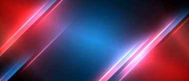 Neon dinamik köşegen ışık ışınları arka planı. Duvar kağıdı, bayrak, sunum, arkaplan için tekno dijital geometrik konsept tasarımı