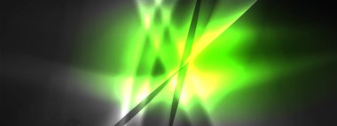 Duvar kağıdı, kartvizit, kapak, poster, afiş, broşür, başlık, web sitesi için neon ışık efektli satır ve dalgalar