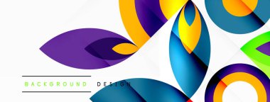 Çember ve taç yaprakları. Duvar kağıdı, Sancak, Arkaplan, Kart, Kitap İllüstrasyonu, İniş Sayfası için Geometrik güzel soyut şablon