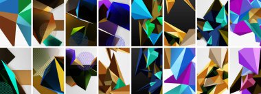 Düşük polimerli üçgenler. Poster geometrik arkaplan. Duvar Kağıdı, Sancak, Arkaplan, Kart, Kitap İllüstrasyonu, İniş Sayfası