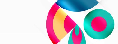 Çember ve taç yaprakları. Duvar kağıdı, Sancak, Arkaplan, Kart, Kitap İllüstrasyonu, İniş Sayfası için Geometrik güzel soyut şablon