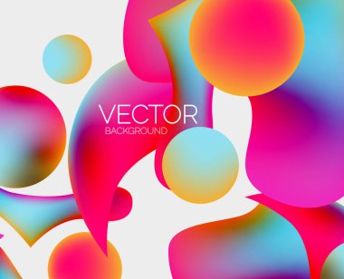 Vektör soyut parlayan şekiller arkaplan