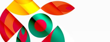 Çember ve taç yaprakları. Duvar kağıdı, Sancak, Arkaplan, Kart, Kitap İllüstrasyonu, İniş Sayfası için Geometrik güzel soyut şablon