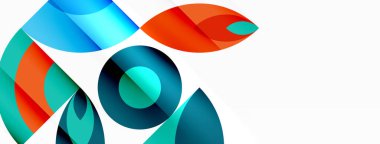 Çember ve taç yaprakları. Duvar kağıdı, Sancak, Arkaplan, Kart, Kitap İllüstrasyonu, İniş Sayfası için Geometrik güzel soyut şablon