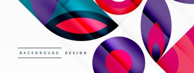 Çember ve taç yaprakları. Duvar kağıdı, Sancak, Arkaplan, Kart, Kitap İllüstrasyonu, İniş Sayfası için Geometrik güzel soyut şablon