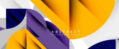 Beyaza asgari geometrik elementler. Yapraklar, yuvarlak üçgenler, yıldızlar.