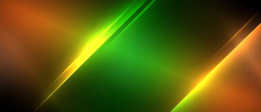 Neon dinamik köşegen ışık ışınları arka planı. Duvar kağıdı, bayrak, sunum, arkaplan için tekno dijital geometrik konsept tasarımı