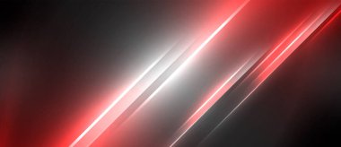 Neon dinamik köşegen ışık ışınları arka planı. Duvar kağıdı, bayrak, sunum, arkaplan için tekno dijital geometrik konsept tasarımı