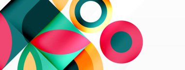 Çember ve taç yaprakları. Duvar kağıdı, Sancak, Arkaplan, Kart, Kitap İllüstrasyonu, İniş Sayfası için Geometrik güzel soyut şablon