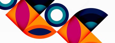 Çember ve taç yaprakları. Duvar kağıdı, Sancak, Arkaplan, Kart, Kitap İllüstrasyonu, İniş Sayfası için Geometrik güzel soyut şablon