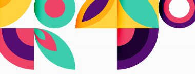 Çember ve taç yaprakları. Duvar kağıdı, Sancak, Arkaplan, Kart, Kitap İllüstrasyonu, İniş Sayfası için Geometrik güzel soyut şablon