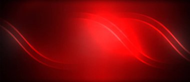 Neon parlayan daire ışınları, karanlıkta ışık saçan yuvarlak çizgiler, gezegen tarzı neon dalga çizgileri. Duvar kağıdı, afiş, arkaplan için enerji yüklü elektrik konsept tasarımı