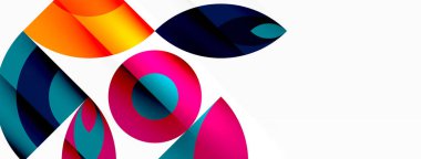 Çember ve taç yaprakları. Duvar kağıdı, Sancak, Arkaplan, Kart, Kitap İllüstrasyonu, İniş Sayfası için Geometrik güzel soyut şablon