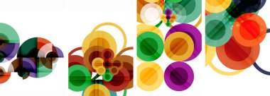 Soyut çember poster setiyle geometrik zarafet dünyası. Çemberler şekiller ve renkler senfonisiyle sarmalanır. Tasarımınız için çağdaş bir görsel ziyafet sunar.