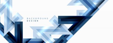 Çizgi zig zag dinamik geometrik soyut arkaplan. Gölge ve ışık efektli renkli çizgiler, çeşitli rotalar konsepti. Duvar kağıdı, bayrak, arkaplan, kart için vektör illüstrasyonu