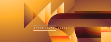 Basit geometrik formlar - dinamik geometrik soyut arkaplan. Duvar kağıdı, afiş, arkaplan, iniş sayfası, duvar sanatı, davetiye, baskılar, posterler için görsel senfoni