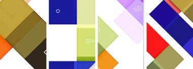 Kare soyut poster seti. Duvar Kağıdı, Sancak, Arkaplan, Kart, Kitap İllüstrasyonu, İniş Sayfası